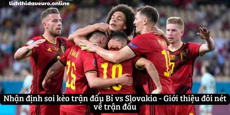 Nhận định soi kèo trận đấu Bỉ vs Slovakia - Giới thiệu đôi nét về trận đấu